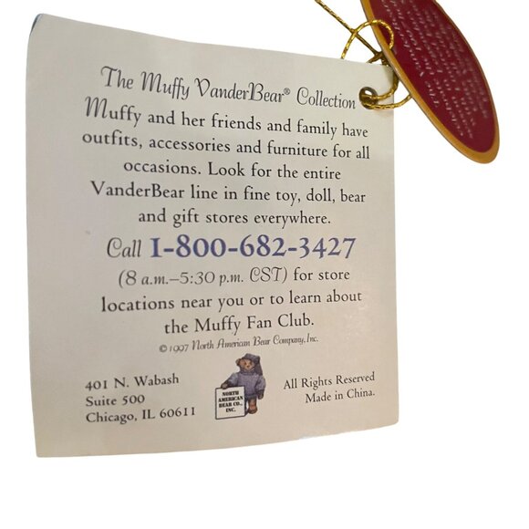 Muffy VanderBear 1997 Limited Edition Teddy Bear In Victorian Outfit - Picture 5 of 6